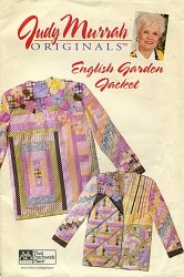 ENGLISH GARDEN JACKET QUILTED EMBROIDERED PATCHWORK JACKET, SILK FLOWERS PATTERN 6-20